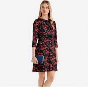 Ted Baker London Frya cherry Dress size 3 8/10 nwot